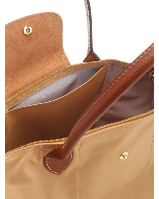 Longchamp Brown Le Pliage Medium Tote Bag