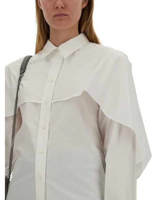 Stella McCartney Gray Shirt With Cape