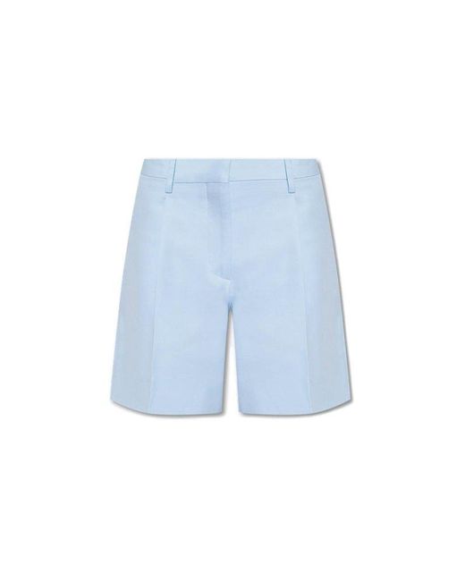 Burberry Blue Lorie Wool Shorts