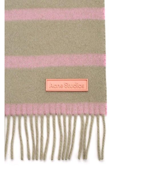 Acne Natural Striped Scarf
