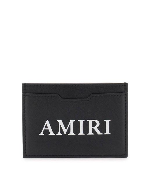 Amiri Black Logo Cardholder for men
