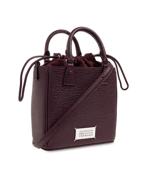Maison Margiela Purple 5ac Vertical Top Handle Bag