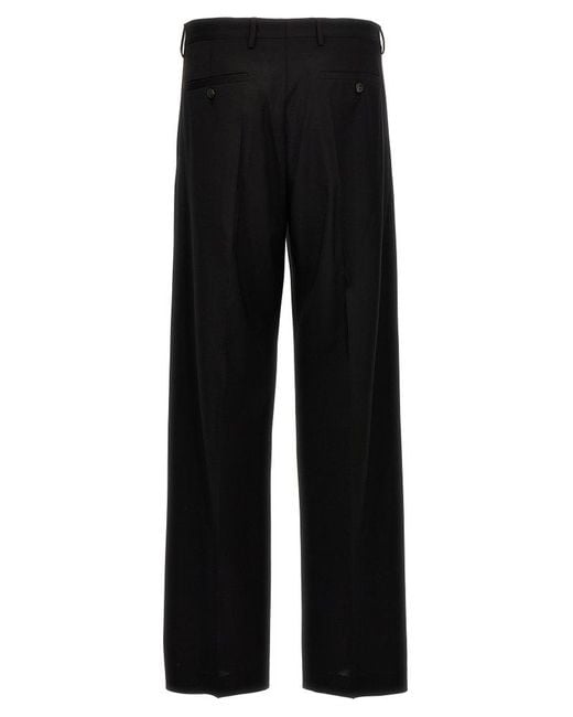 Rick Owens Black Tailored Dietrich Pants for men