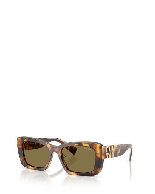 Miu Miu Multicolor Square Frame Sunglasses