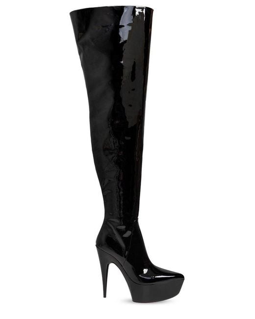 Balenciaga Black Over-The-Knee Boots