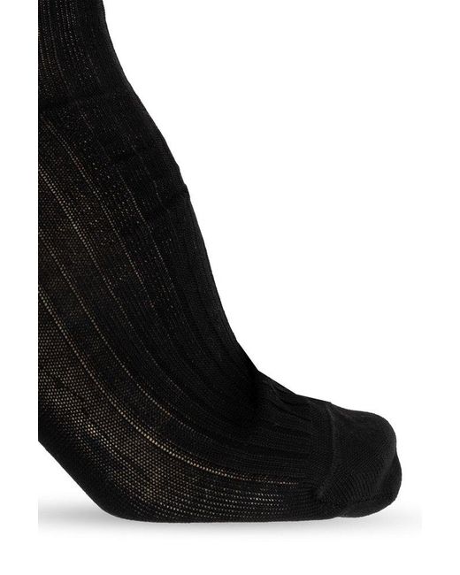 DSquared² Black Logo-detailed Socks for men