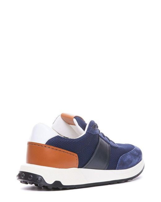 Tod's Blue Round-toe Lace-up Sneakers for men