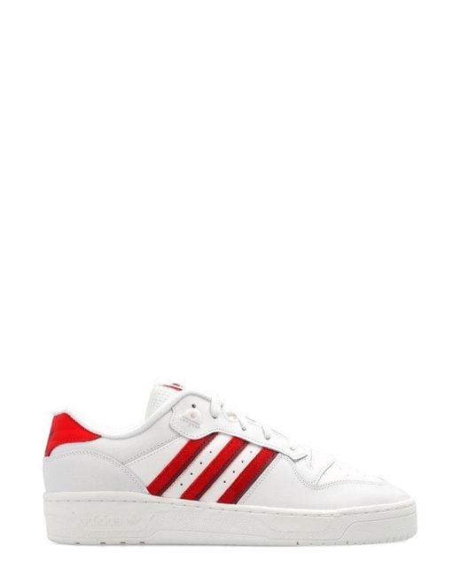 Adidas Originals Red ‘Rivalry Low’ Sneakers for men