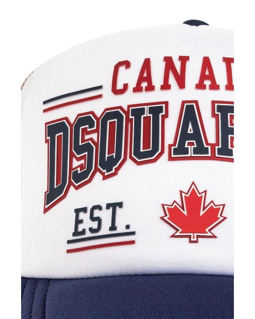 DSquared² Blue Baseball Cap With Logo, for men