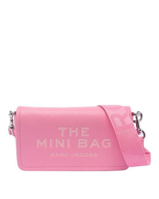 Marc Jacobs Pink The Leather Mini Petal Crossbody Bag
