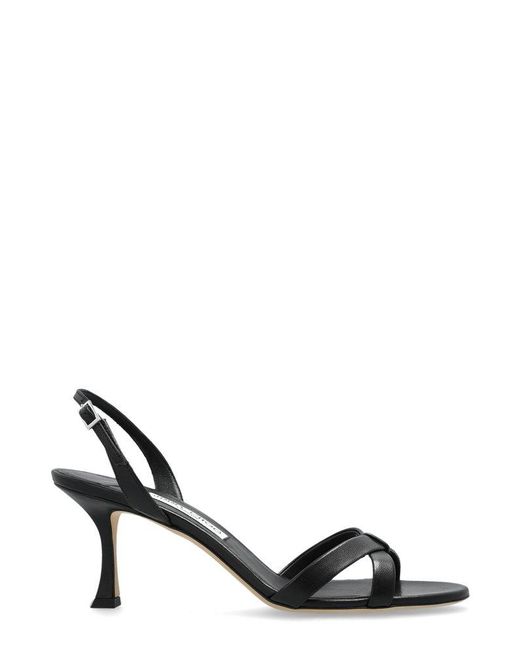 Jimmy Choo Black Elsy 70 Sandals