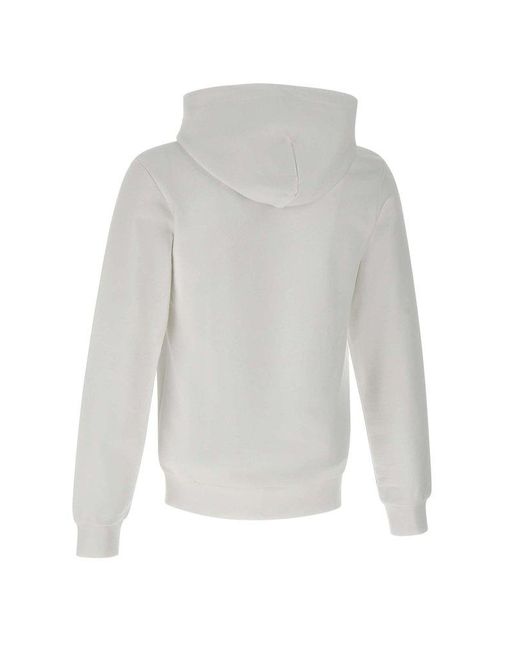 Lacoste White Fleece Hoodie for men