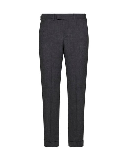 PT Torino Blue Master Pressed Crease Slim-fit Trousers for men