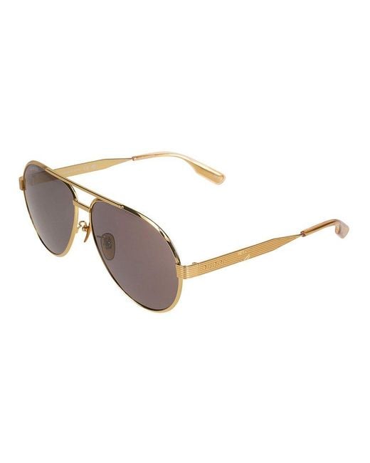 Gucci Metallic Aviator Frame Sunglasses for men