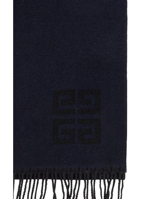 Givenchy Blue Woolen Scarf,