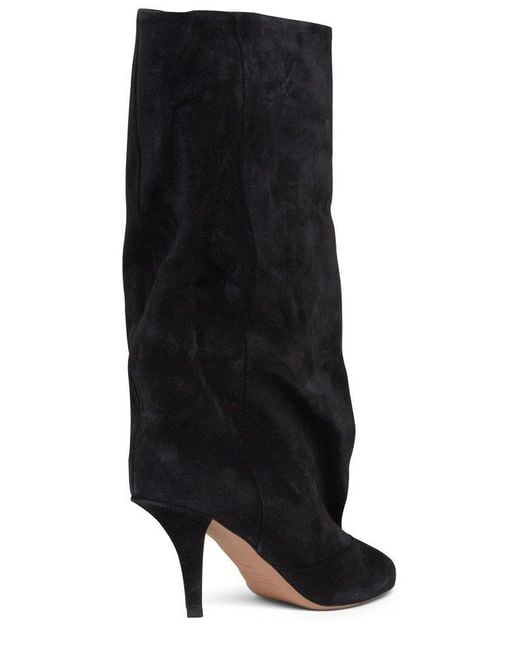 Paris Texas Black Esther Round Toe Boots