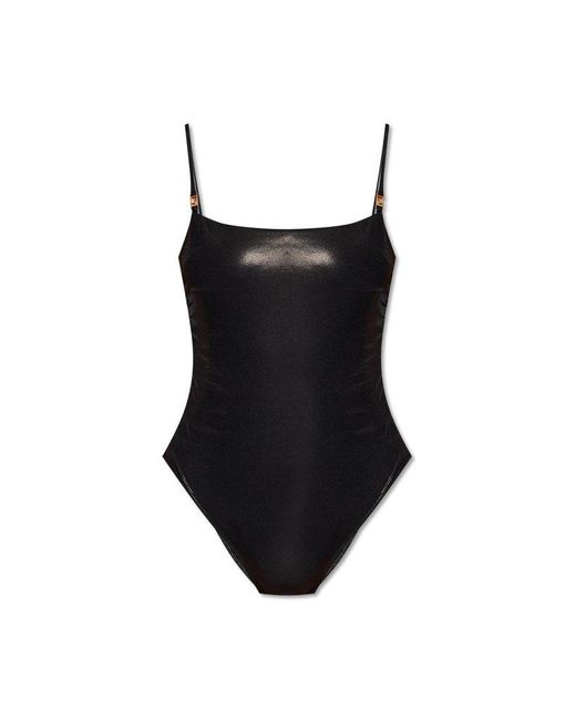 Versace Black Low-back One-piece Swimsuit