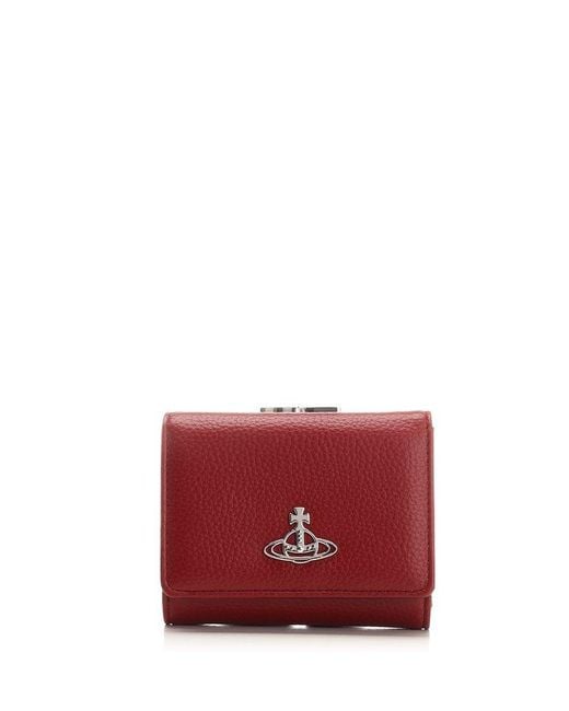Vivienne Westwood Red Trifold Wallet