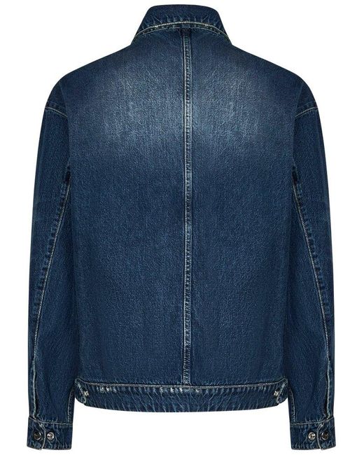 State of Order Blue Driver Zipped Denim Jacket for men