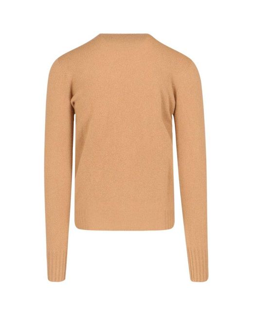 Drumohr White Crew Neck Knit Sweater for men
