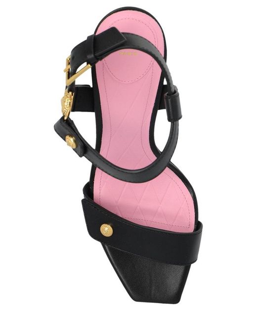 Balmain Black Eva 95mm Leather Sandals - Women's - Calf Leather