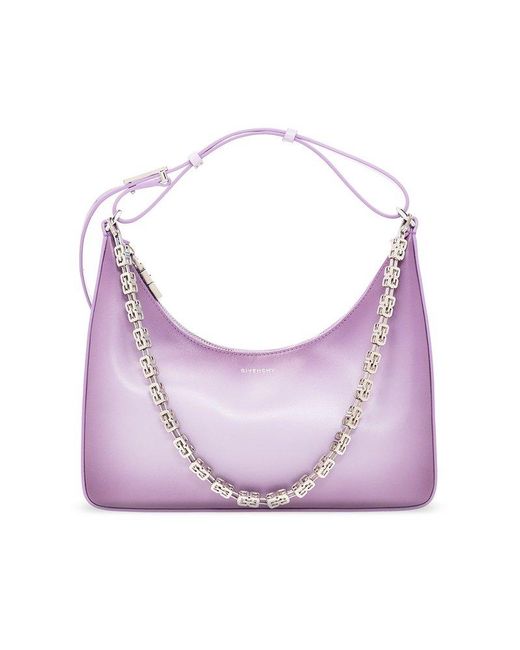 Givenchy Purple 'moon Cut Small' Hobo Bag