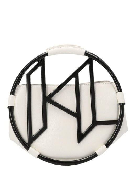 Karl Lagerfeld Multicolor K/circle Monogram Small Handbag