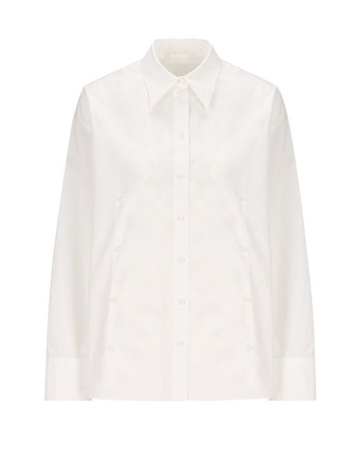 Valentino White Buttoned Long-sleeved Shirt