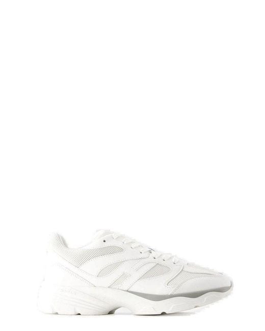 Hogan White Allac Panelled Lace-up Sneakers for men