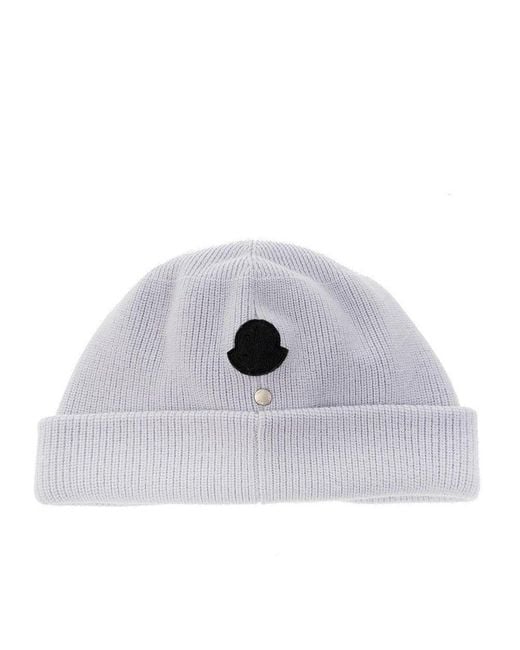 Moncler Genius X 1017 Alyx 9sm Logo Patch Detail Beanie in Gray