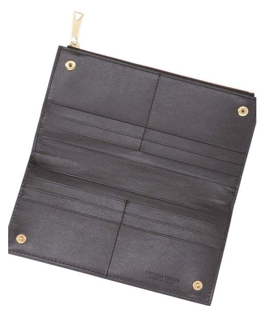 Bottega Veneta Black Cassette Bi-fold Large Wallet