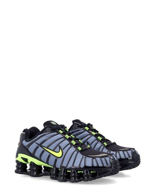 Nike Blue Shox Tl Thunderstorm Lace-Up Sneakers