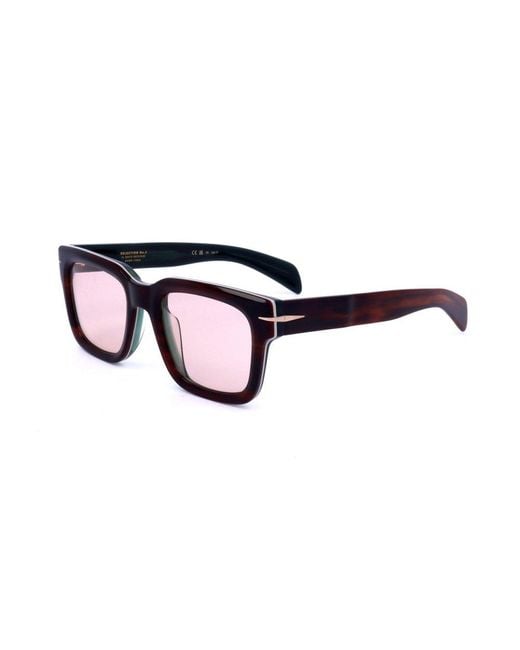 David Beckham Black Square Frame Sunglasses for men