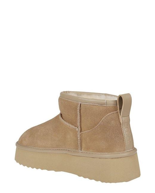 Hoor Brown Vega Platform Ankle Boots
