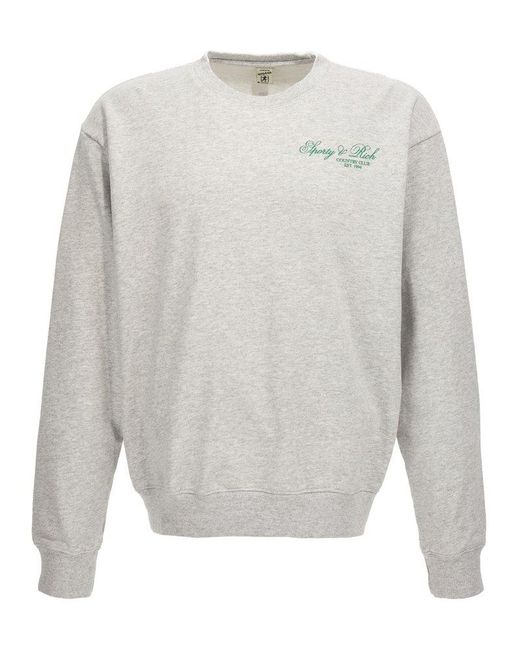 Sporty & Rich Country Club Sweatshirt in Gray | Lyst