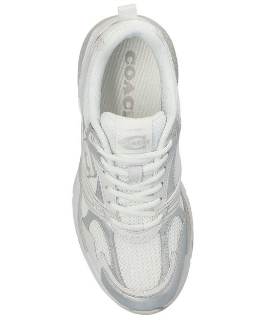 COACH White Logo-Appliqué Sneakers