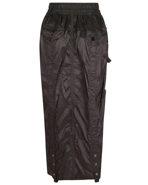 DIESEL Gray Cargo Zip Skirt