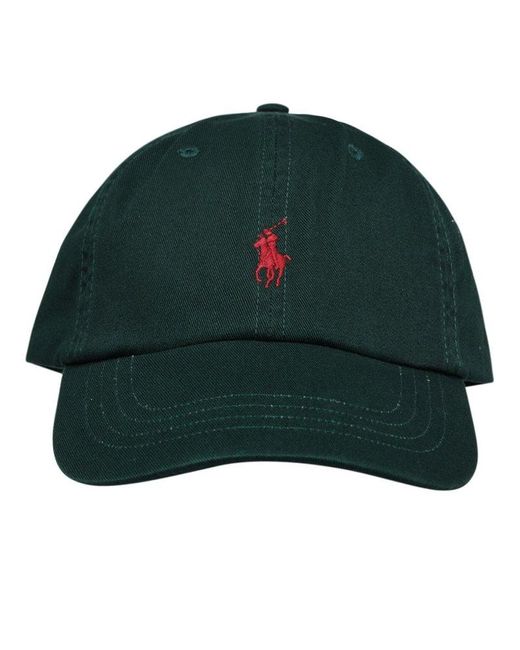 Polo Ralph Lauren Green Logo Embroidered Baseball Cap for men