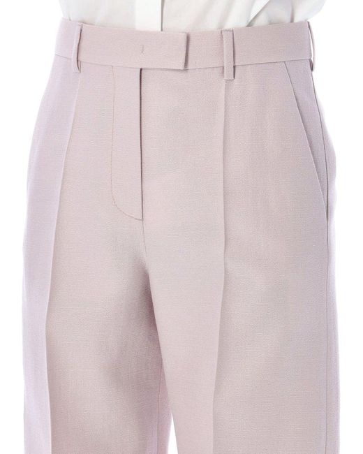 Valentino Pink Wide Leg Tailored Trousers