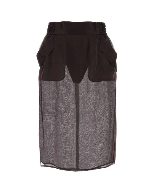 Saint Laurent Gray Skirts