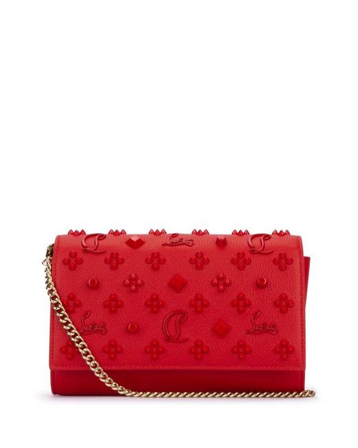 Christian Louboutin Red Paloma Clutch Bag
