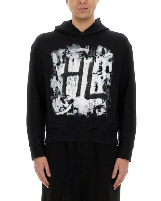 Helmut Lang Black Scribble" Sweatshirt for men