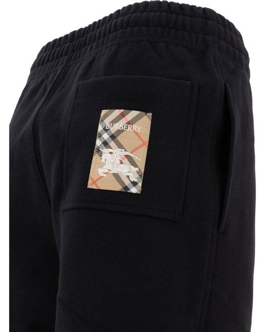 Burberry Blue Checked Sports Pants for men