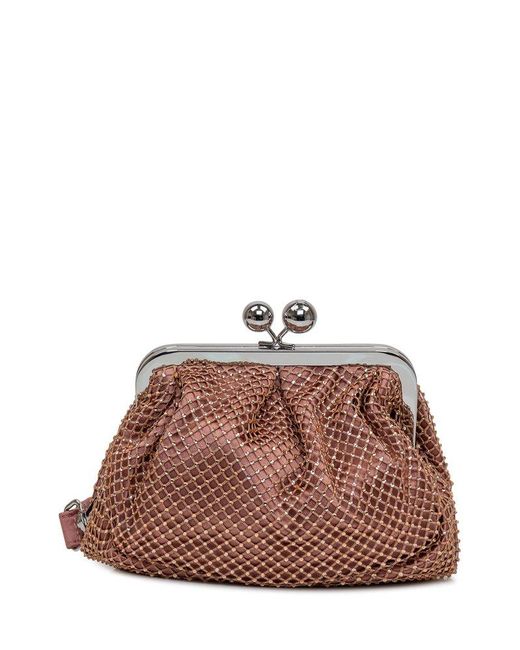 Weekend by Maxmara Brown Embellished Small Pasticcino Bag