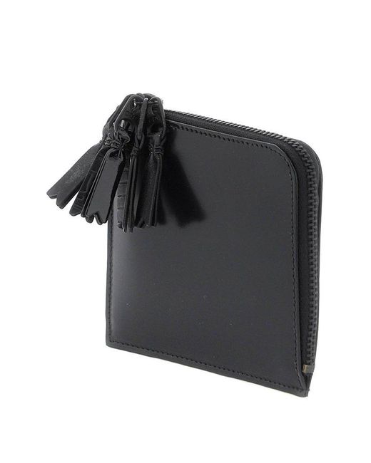 Comme des Garçons Black Comme Des Garcons Wallet Leather Multi-zip Wallet With for men