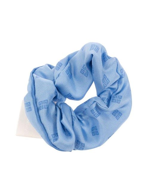 Givenchy Blue Silk Scrunchie Set,