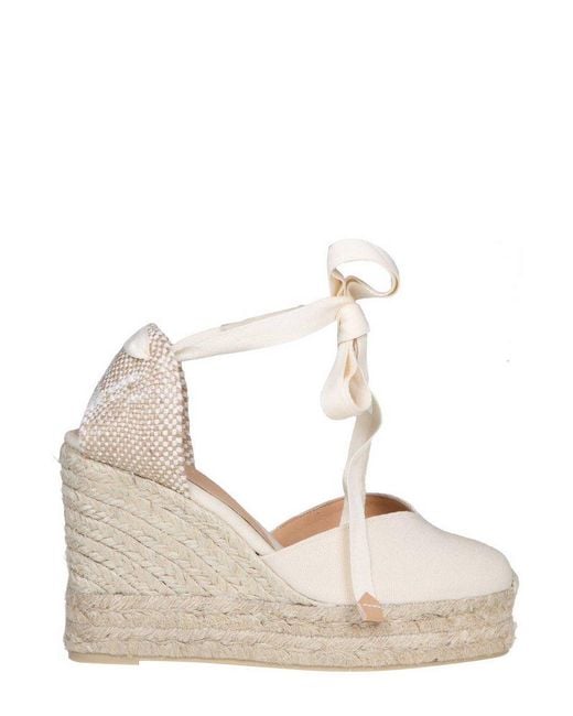Castaner Natural Chiara Ankle Strap Wedge Espadrilles