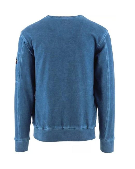 Paul & Shark Blue Long-sleeved Crewneck Sweatshirt for men