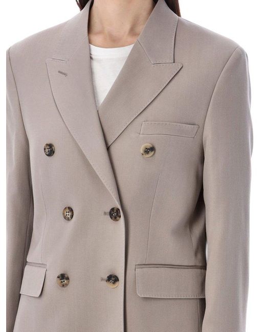 Golden Goose Deluxe Brand Gray Double-breasted Blazer