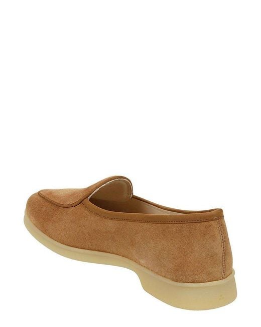 Baudoin & Lange Brown Loafer Flats